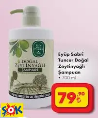 EYÜP SABRİ TUNCER DOĞAL ZEYTİNYAĞLI ŞAMPUAN 700 ML